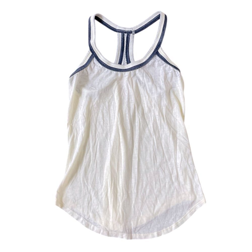 Chaser Light Yellow Racerback Sheer Tank Top